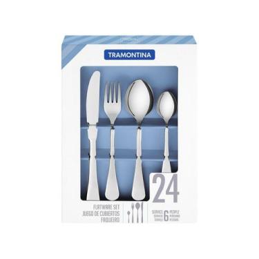 Imagem de Faqueiro da Tramontina de Aço Inox Acabamento em Brilho 24 peças 66986