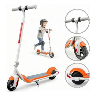 Imagem de Patinete Elétrico Infantil Com Luzes Led Multicoloridas - Bolin, Laran