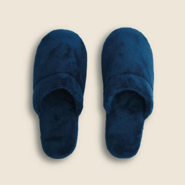 Imagem de Pantufa Teal Microfibra Azul 37x38 - A\CASA