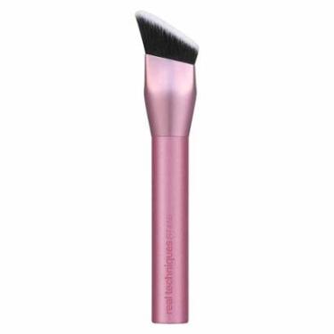 Imagem de Pincel de Contorno Real Techniques Cheek Hugging Brush Rosa-Feminino