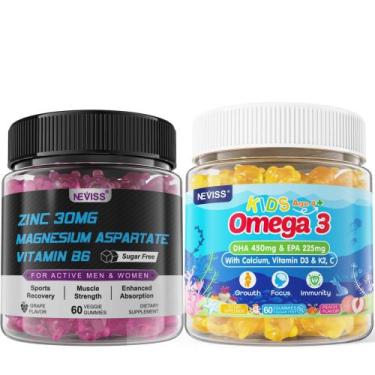 Imagem de Suplemento NEVISS Gomas de Zinco, Magnésio e Ômega 3 Infantil