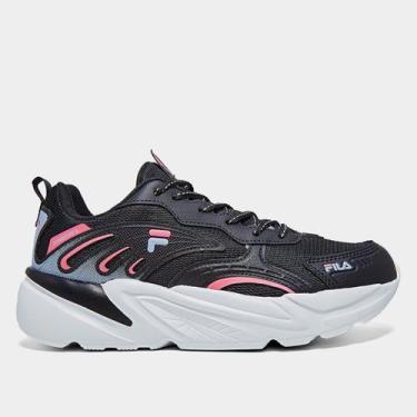 Imagem de Tênis Fila Street Fit 2 Feminino, Preto, Azul claro, 34