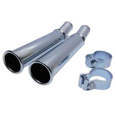 Imagem de 2 Ponteiras e Abraçadeiras Fusca 1300 1500 1600 1968 a 1986 - DSTAL