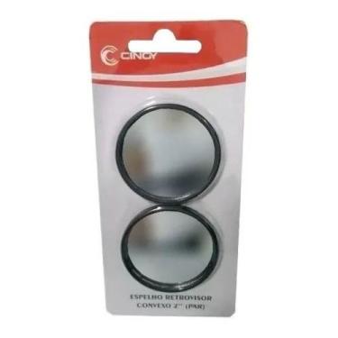 Imagem de Par Espelho Auxiliar Externo  Retrovisor Convexo Universal Olho de Boi