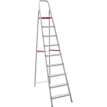 Imagem de Escada Em Alumínio 9 Degraus, Esc0068, Botafogo - BOTAFOGO LAR & LAZER