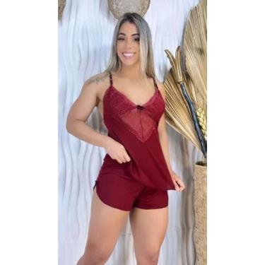 Imagem de Baby Doll Sexy Luxo Com Renda Pijama Feminino Para Dormir - PIJAMAS VI