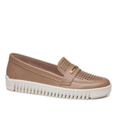 Imagem de Tênis Pegada Feminino em Couro Caramelo 210516-06-Feminino