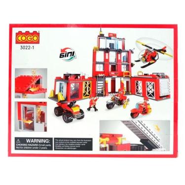Imagem de Blocos de Montar Carro de Bombeiros 184 pçs 3022 - COGO Dorémi