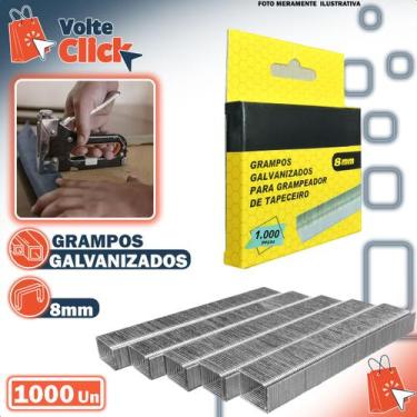 Imagem de Grampo para Grampeador Tapeceiro 8mm Prata Alta Resistência - Startool