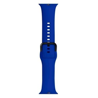 Imagem de Pulseira Apple Watch 38 / 40 mm iPlace, Beagá, Silicone Azul Royal - O