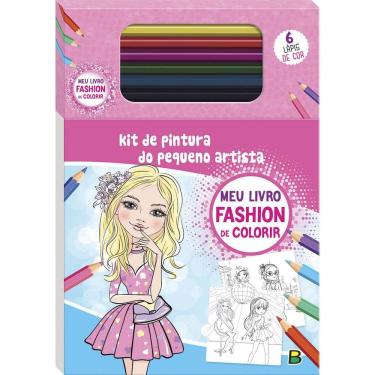 Imagem de Bloquinho De Colorir - Fashion - Kit De Pintura Do Pequeno Artista