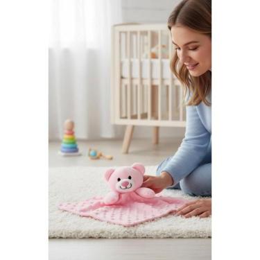 Imagem de Naninha Bebê Ursinho Rosa Aconchego Pura Maciez - Congratulations Stor