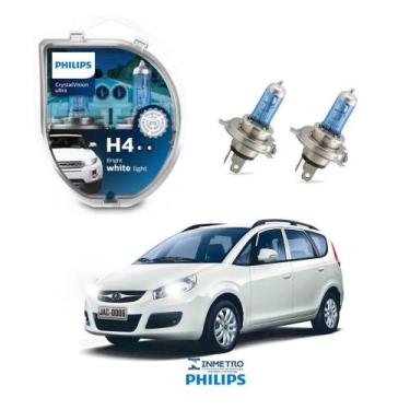 Imagem de Lâmpadas Farol JAC J6 Philips H4 CrystalVision