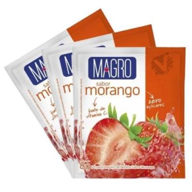 Imagem de Kit 3 Refresco Magro Sabor Morango Suco Zero Açúcares de 8g - Lowçucar