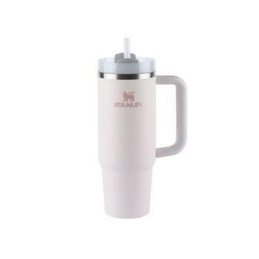 Imagem de COPO TÉRMICO STANLEY QUENCHER 887ML COM ALÇA EM AÇO INOX ROSE QUARTZ - FAST