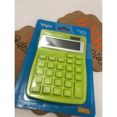 Imagem de CALCULADORA DE MESA ELGIN MV4127 - Cores, Verde