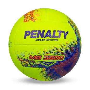 Imagem de Bola Vôlei Penalty MG 3600 XXI 521321, Único, Amarelo, Azul