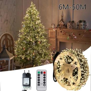 Imagem de Luzes De Natal LED Em Cacho Tipo Fogos De Artifício 6M-75M Para Decora