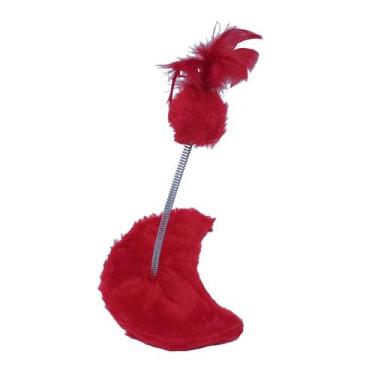 Imagem de Brinquedo São Pet Lua para Gato, Vermelho