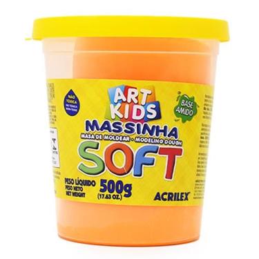 Imagem de Massinha de Modelar Soft Acrilex 500g, 538 amarelo pêssego