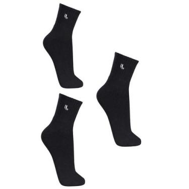 Imagem de Kit de Meias Preta 3245-089 Lupo, Preto, 41 a 44