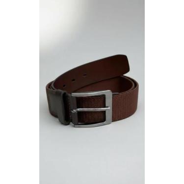 Imagem de Cinto Masculino Elástico Couro Café 4cm - Congratulations Store