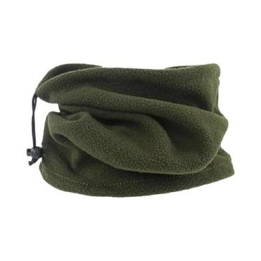 Imagem de Cachecol Ajustável Unissex Em Fleece Polar Para Inverno, Protetor De O