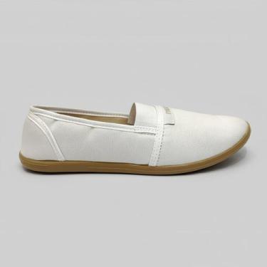 Imagem de Sapatilha Moleca Feminina Casual Confortável 520.59, 36, Branco bege