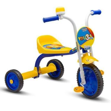 Imagem de Triciclo Nathor You 3 Boy azul com amarelo