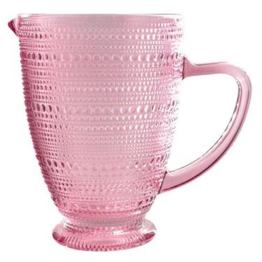 Imagem de Jarra Em Cristal Pérola Rosa 1,3l Para Sucos Água E Drinks KeHome - KE