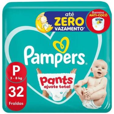 Imagem de Fralda Pampers Pants Ajuste Total Mega P 32 Unidades
