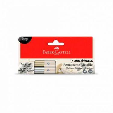 Imagem de Pincel marcador multisuperfícies Multimark 1.0mm Prata e Ouro MM/ES10P