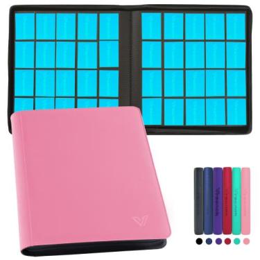 Imagem de Álbum Expositor Vrsanok para 2000 Cartas com 20 Bolsos Rosa