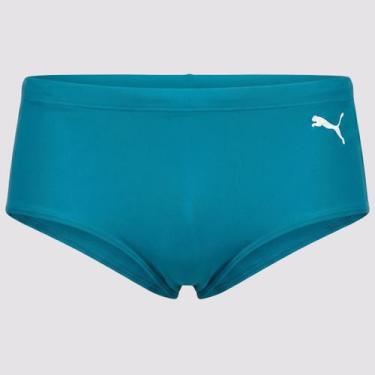 Imagem de Sunga Puma Lateral Larga Azul Turquesa, GG