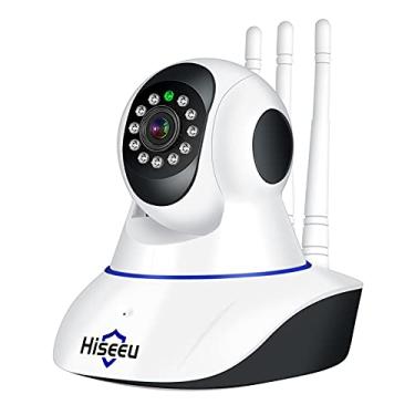 Imagem de Tomshin Câmera IP Hiseeu 1080P Wireless WIFI Pan Tilt 2.0MP 1/2.7 ”CMOS 3.6mm Lente Suporte PTZ Áudio bidirecional Visão noturna Telefone APP Controle Detecção de Movimento Cartão TF
