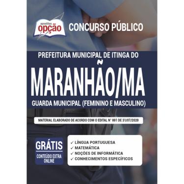 Imagem de Apostila Concurso Itinga do Maranhão MA - Guarda Municipal