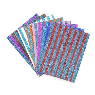 Imagem de Legou Placa em Eva com Glitter, Estampado Manta Adesiva, A4, 2 mm,Multicor,Pacote de 8 -C
