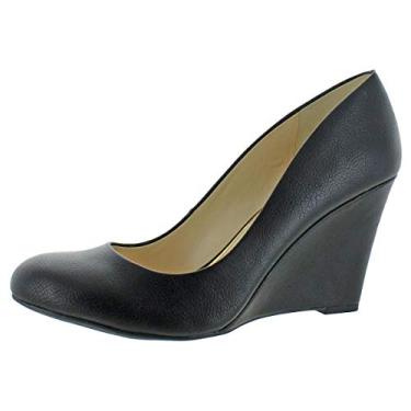 Imagem de Jessica Simpson Escarpim feminino Cash Wedge, Preto, 10