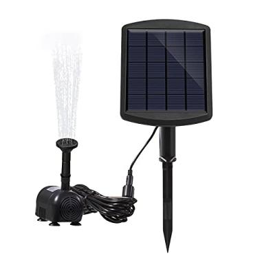 Imagem de Yajun Sistema profissional de irrigação de fonte de energia solar, bomba de água para piscina, decoração de jardim ao ar livre, irrigação de plantas, 5W