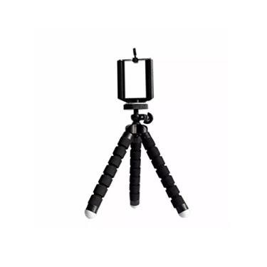 Imagem de Mini Tripé Flexível Ajustável Com Suporte Para Celulares