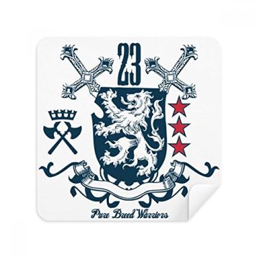 Imagem de Espada Medieval Cavaleiros da Europa com emblema de leão para óculos, tecido de camurça, 2 unidades