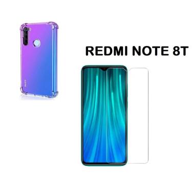 Imagem de Capa Antishock Reforçada Nas Bordas Re.dmi Note 8T 6.3 + Película De Gel Cobre 100%