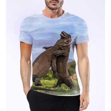 Imagem de Camisa Camiseta Dragão De Komodo Animal Lagarto Réptil Hd 2 - Estilo K