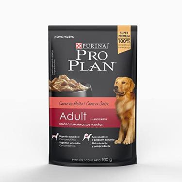 Imagem de Purina Ração Úmida Proplan Para Cães Adultos Sachê Sabor Carne - 100G - Sabor Carne