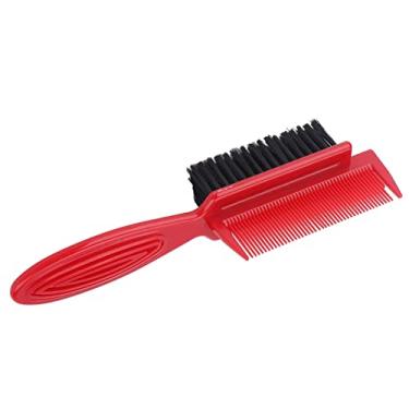 Imagem de Escova de proteção para o pescoço, escova de cabelo de nylon portátil profissional 2 em 1 pente para cabeleireiro doméstico
