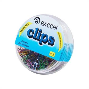 Imagem de Clipes Colorido 5 Bacchi - 200 Unidades