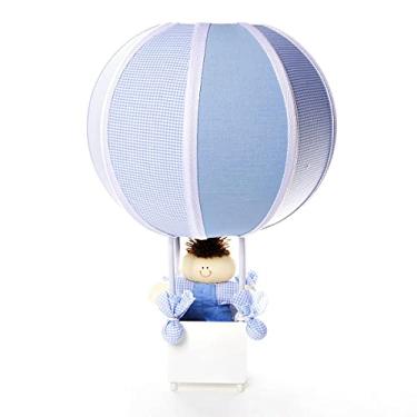 Imagem de Potinho de Mel Abajur Balãozinho Quarto Bebê Infantil Menino Azul