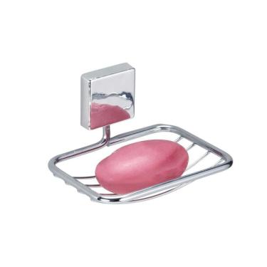 Imagem de Saboneteira Cromada Porta Sabonete Aço Elegance Suporte