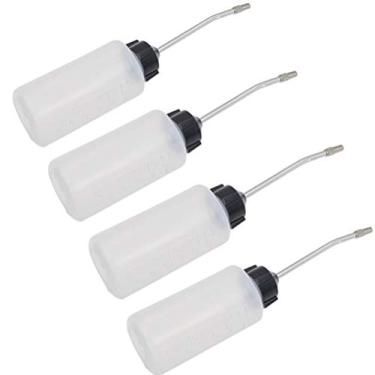 Imagem de WarmShine - Pacote com 4 dispensadores de óleo de máquina de costura com bico de bico longo angular, parafuso, tampa, garrafa de óleo de bico estendido para artesanato faça você mesmo, 120 ml, 4 Pack, 4