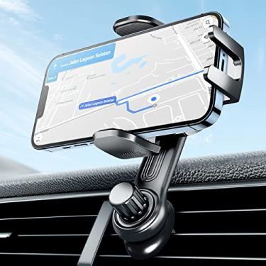 Imagem de eSamcore Suporte de telefone para ventilação de carro, suporte de telefone de carro com braço oscilante, clipe de ventilação para carro, suporte de celular para iPhone 16/15/14/13 Pro Max e todos os